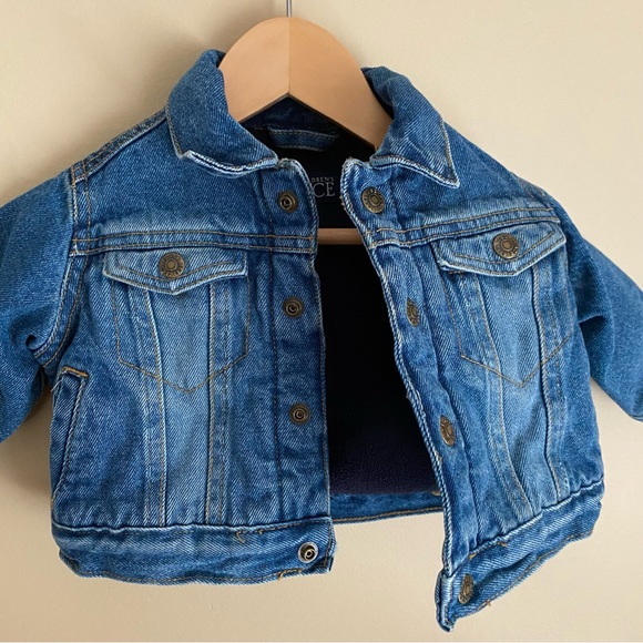 Children’s Place 6-9M Lined Jean Jacket - Picture 3 of 6